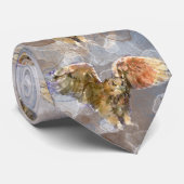 水彩画の戦争のワシ ネクタイ (ロール)