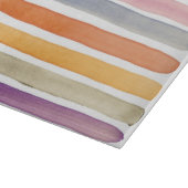 水彩画の手塗りのブラシの打撃、旗 カッティングボード (角)