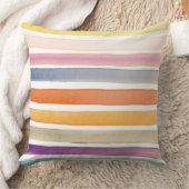 水彩画の手塗りのブラシの打撃、旗 クッション (ブランケット)