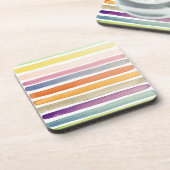 水彩画の手塗りのブラシの打撃、旗 コースター (左側)