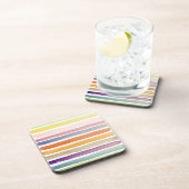 水彩画の手塗りのブラシの打撃、旗 コースター (右側)