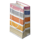 水彩画の手塗りのブラシの打撃、旗 スモールペーパーバッグ (正面アングル)