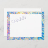 水彩画の投票! 郵便はがき ポストカード (正面/裏面)