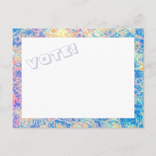 水彩画の投票! 郵便はがき ポストカード (正面)