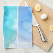 水彩画の抽象芸術手塗りの2のセット キッチンタオル (四つ折り)