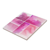 水彩画の抽象芸術手塗りの3のセット タイル (側面)