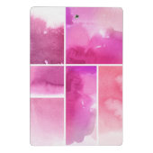 水彩画の抽象芸術手塗りの3のセット ミニクリップボード (裏面)