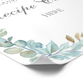 水彩画の料理カード ポスター 看板 (角)