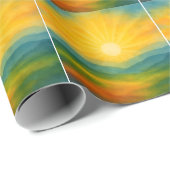 水彩画の日の出風景 ラッピングペーパー (ロールコーナー)