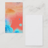 水彩画の日没の霊気の芸術のペンキの名刺 名刺 (正面/裏面)