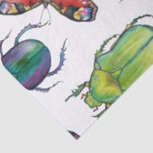 水彩画の昆虫と蝶の模様 薄葉紙 (詳細)