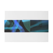 水彩画の星のこうもりのバーの(ユダヤ教の)バル・ミツバーの腹バンド覆い 招待状ベリーバンド (裏面例)