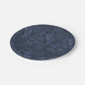 水彩画の星明かりの空の誕生日 ペーパープレート (アングル)