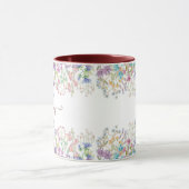 水彩画の春の花　オーダーメイド マグカップ (中央)