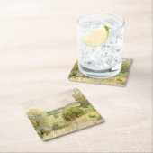 水彩画の景色 スクエアペーパーコースター (インサイチュ)