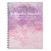 水彩画の曼荼羅のホリスティックな治療及びスピリチュアル ノートブック (正面)