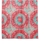 水彩画の曼荼羅 シャワーカーテン (正面)