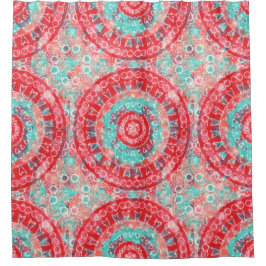 水彩画の曼荼羅 シャワーカーテン