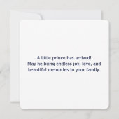 水彩画の月と星 招待状 (裏面)