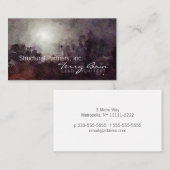 水彩画の月光の建築家 名刺 (正面/裏面)