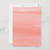 水彩画の本&ブランチ | 赤ユニセックス赤シャワー 招待状 (裏面)