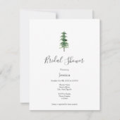 水彩画の松の木 招待状 (正面)