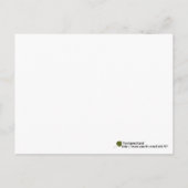 水彩画の松ぼっくり　励ましの名言 ポストカード (裏面)