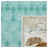 水彩画の枕パネルの海岸のビーチのスタイル ファブリック (見本)