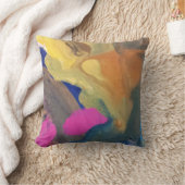 水彩画の枕 クッション (ブランケット)