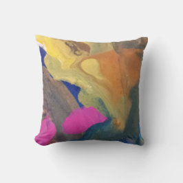 水彩画の枕 クッション