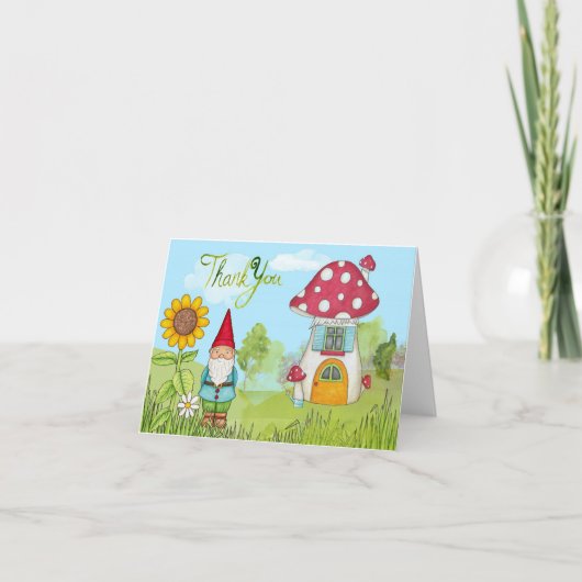 水彩画の格言および家のサンキューカード サンキューカード (正面)