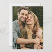 水彩画の森のエンゲージメントパーティー 招待状 (裏面)