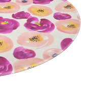 水彩画の植物のパターン カッティングボード (角)