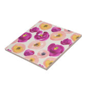 水彩画の植物のパターン タイル (側面)