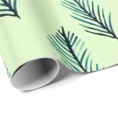 水彩画の植物パターン包装紙 ラッピングペーパー (ロールコーナー)