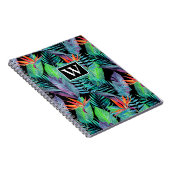 |水彩画の極楽鳥はあなたのイニシャルを加えます ノートブック (右側)