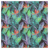 水彩画の極楽鳥 ファブリック (見本)