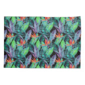 水彩画の極楽鳥 枕カバー (裏面-左)