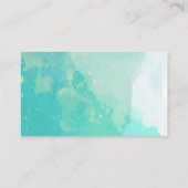 水彩画の標準的なカイロプラクティックの名刺 名刺 (裏面)