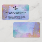 水彩画の標準的なカイロプラクティックの名刺 名刺 (正面/裏面)