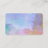 水彩画の標準的なカイロプラクティックの名刺 名刺 (裏面)