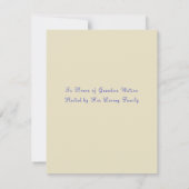 水彩画の母の日または結婚式のブランチ 招待状 (裏面)