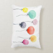 水彩画の気球 アクセントクッション (裏面(縦))