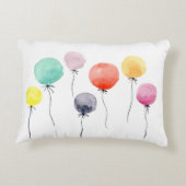 水彩画の気球 アクセントクッション (裏面)