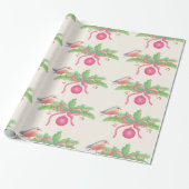 水彩画の水彩画のクリスマスの花束 ラッピングペーパー (アンロールド)