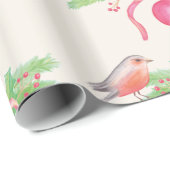 水彩画の水彩画のクリスマスの花束 ラッピングペーパー (ロールコーナー)