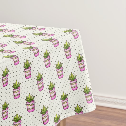 水彩画の水気が多い水玉模様パターン テーブルクロス (インサイチュ)