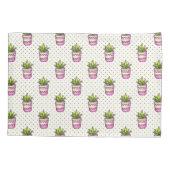 水彩画の水気が多い水玉模様パターン 枕カバー (裏面-左)