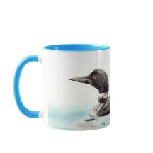 水彩画の水潜り鳥の芸術