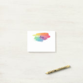 水彩画の汚れポスト・イット ポストイット (デスク上)